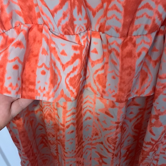 Orange and Beige dye look Mini Forever 21 Dress - Picture 7 of 7